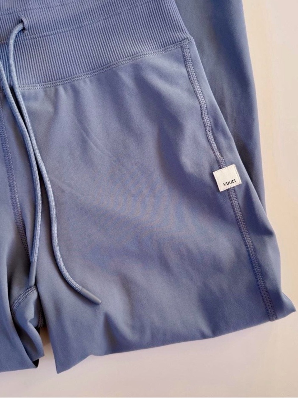 Vuori High-Waist Ribbed Waistband Women's Joggers - Slate Blue Small - Picture 3 of 6